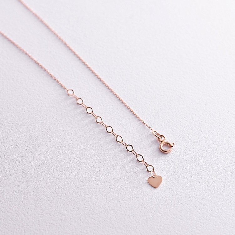 Колье "Love" в красном золоте кол02265 от ювелирного магазина Оникс - 7