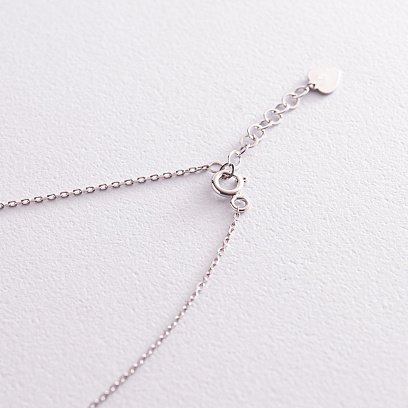 Золотое колье "Крестик" с фианитами кол02192 №5