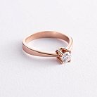 Помолвочное золотое кольцо с бриллиантом 220142421 от ювелирного магазина Оникс - 3