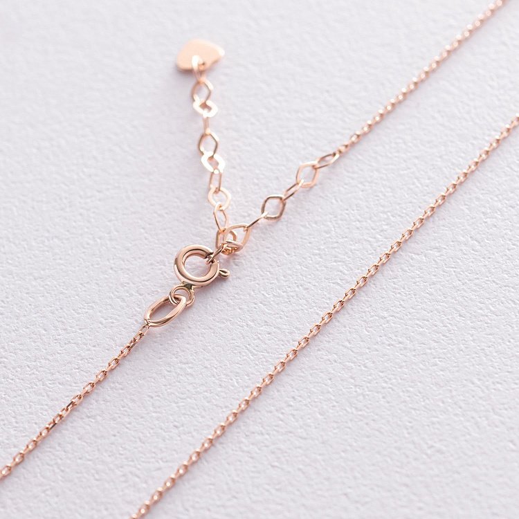 Колье "Сердечко" в красном золоте кол01833 от ювелирного магазина Оникс - 4