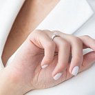 Помолвочное кольцо в белом золоте (бриллиант) кб0308 от ювелирного магазина Оникс - 1