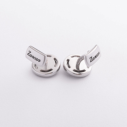 Чоловічі срібні запонки "Роза вітрів" Zancan EXG058 №3