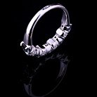 Женское кольцо с фианитами (родий) 111623 от ювелирного магазина Оникс - 4