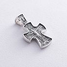 Срібний хрест (чорніння) 132555 от ювелирного магазина Оникс - 3