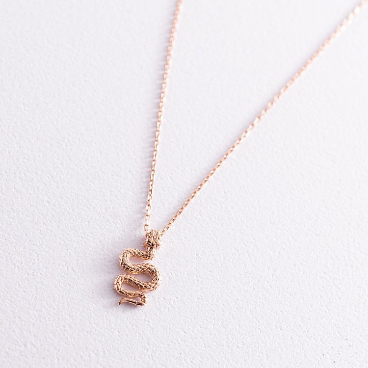 Золотое колье "Змея" кол02053 от ювелирного магазина Оникс