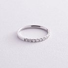 Золотое кольцо с дорожкой камней (бриллианты) кб0478y от ювелирного магазина Оникс - 2