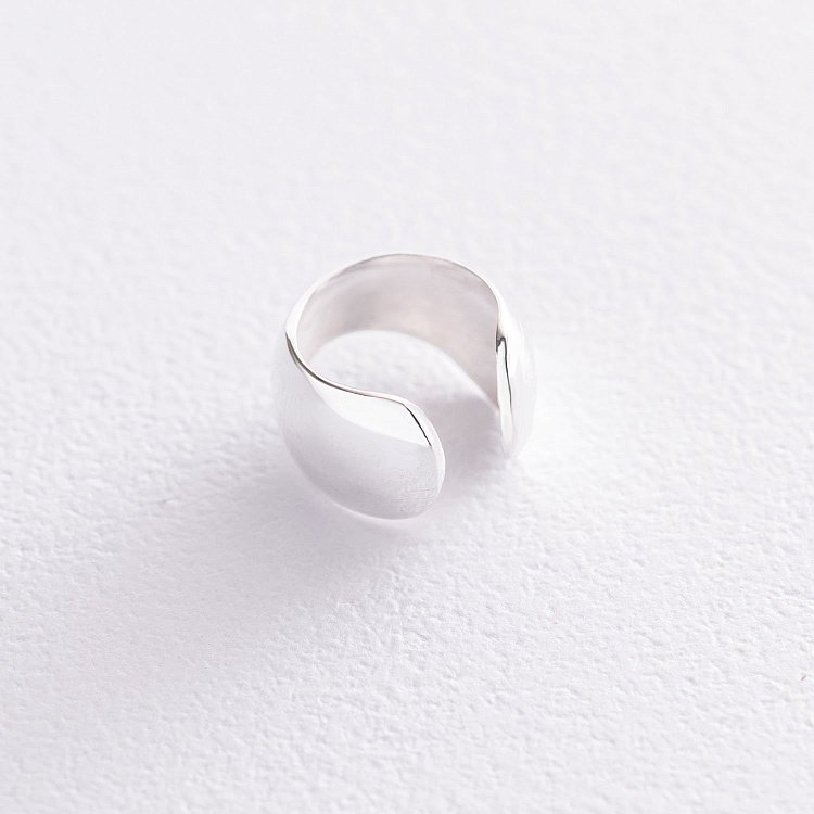 Срібна сережка - каффа 122890 від ювелірного магазину Онікс - 4