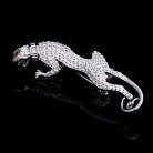 Срібна шпилька "Леопард" з фіанітами 16070 от ювелирного магазина Оникс
