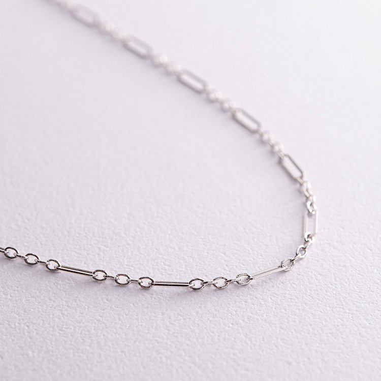 Колье - цепочка в белом золоте кол02387 от ювелирного магазина Оникс