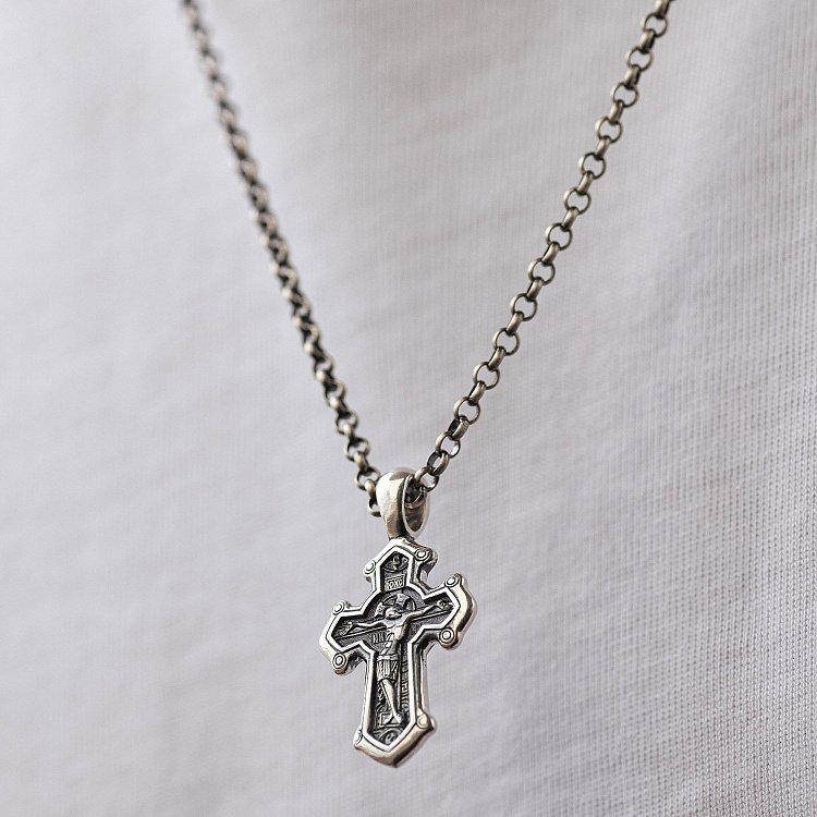 Православний хрест (чорніння) 13358 від ювелірного магазину Онікс - 3