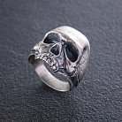 Серебряное кольцо с черепом (чернение) 112192 от ювелирного магазина Оникс - 8