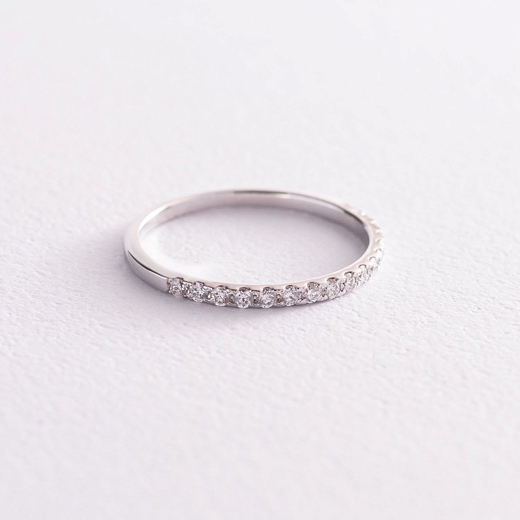 Золота каблучка доріжка з діамантами і сапфіром 101-10111б від ювелірного магазину Онікс