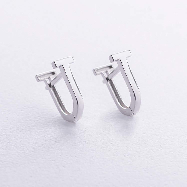 Серьги "Tina" в белом золоте с08794 от ювелирного магазина Оникс