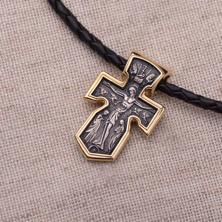Серебряный крест с позолотой – описание, фото, отзывы