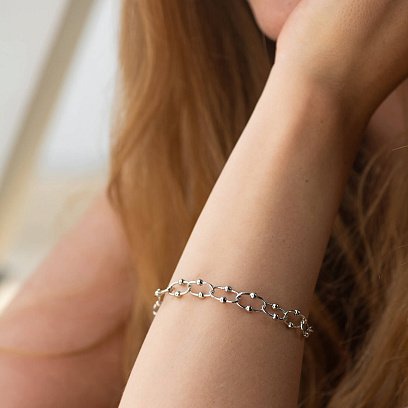 Срібний браслет "Фантазія" 141547 №2