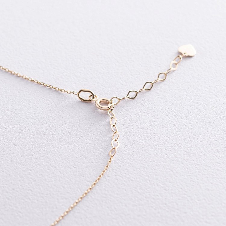 Колье "Кружочки" в желтом золоте кол01842 от ювелирного магазина Оникс - 4