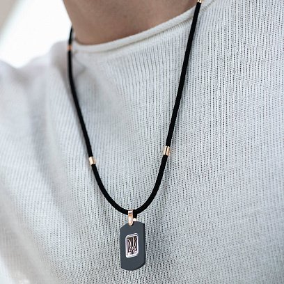 Золотой жетон "Герб Украины - Тризуб" (цирконий) 503-00003 №4