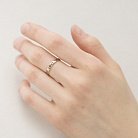 Золотое кольцо "Love" (чернение) к06185 от ювелирного магазина Оникс - 2