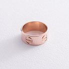 Золотое кольцо "Love" к05832 от ювелирного магазина Оникс