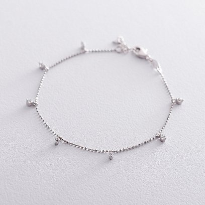 Золотой браслет с фианитами б04220