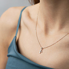 Хрестик з діамантом (біле золото) пб0161ri от ювелирного магазина Оникс - 2