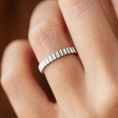 Каблучка "Бріттані" у сріблі 7058 №2