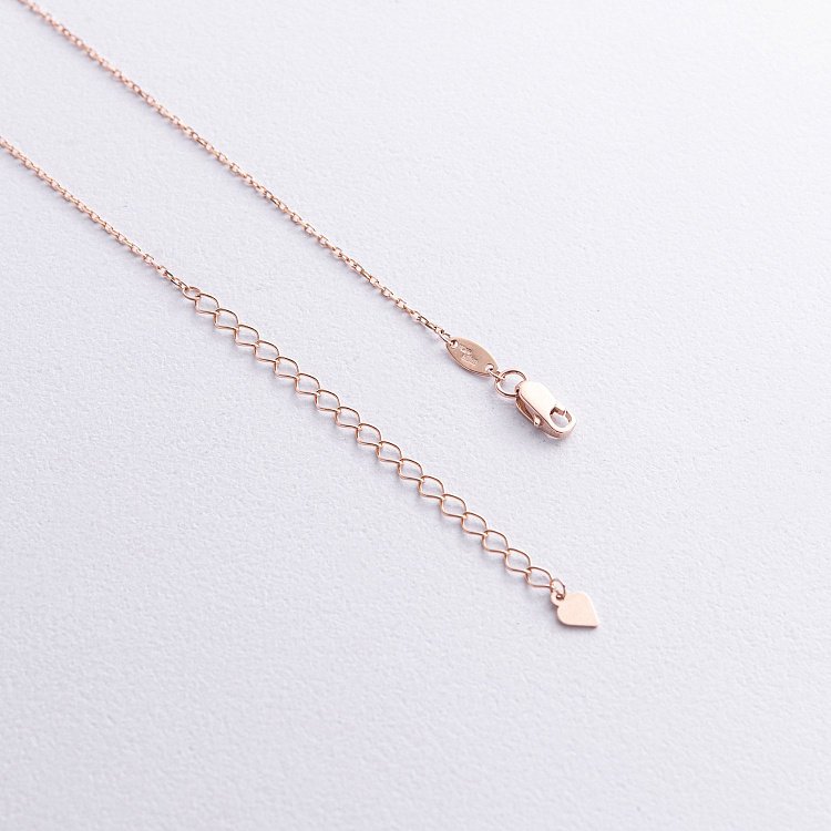 Колье "Сердечко" в красном золоте кол02521 от ювелирного магазина Оникс - 4