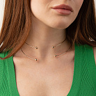 Колье - чокер "Demi" (красное золото) с шариками кол02602 от ювелирного магазина Оникс - 1