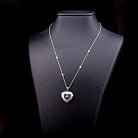 Срібна підвіска "Серце" 132223 от ювелирного магазина Оникс - 1