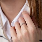 Серебряное кольцо "Сердечки " с фианитами 3936 от ювелирного магазина Оникс - 1