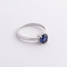 Серебряное кольцо с сапфиром 1852/1p-HSPH от ювелирного магазина Оникс - 1