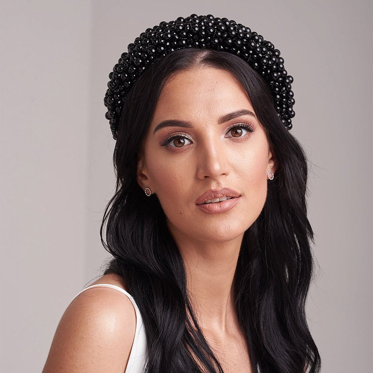 Серьги-пусеты "Гармония" в белом золоте с06903 от ювелирного магазина Оникс - 11