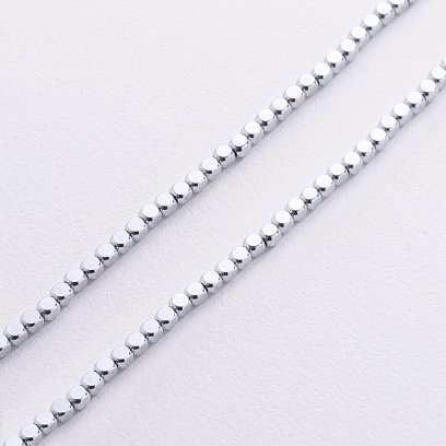 Кольє "Кубики" (біле золото) кол01532 №3