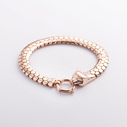 Браслет "Пантера" в красном золоте б05811