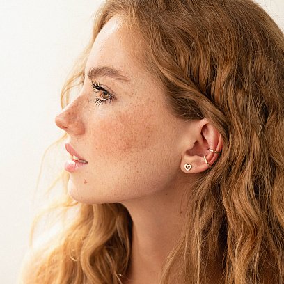 Каффа "Джессика" в желтом золоте (фианиты) с08026 №2