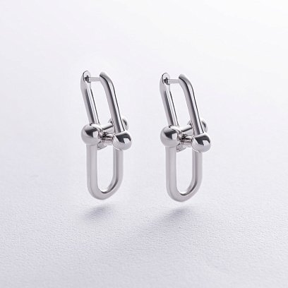 Срібні сережки "Фантазія" 1285