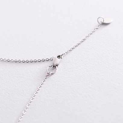 Колье "Монетки" в белом золоте 860252В №5