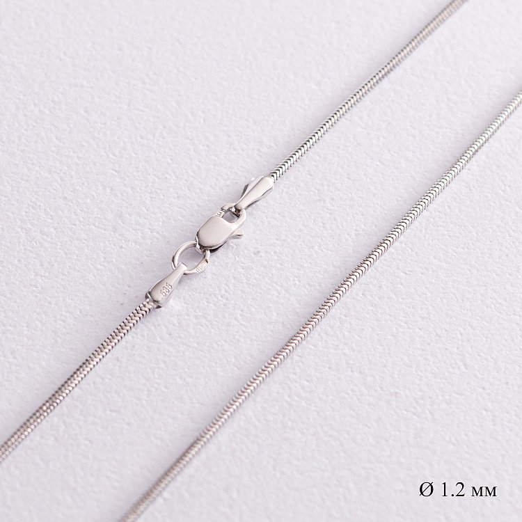 Золотий ланцюжок плетіння Снейк (1.2 мм) ц00210-1.2 від ювелірного магазину Онікс