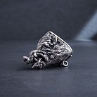Серебряная табачница ручной работы "Кабан" гол.кабан. от ювелирного магазина Оникс