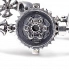 Мужской серебряный браслет  "Гонщик" с гематитом tlbiker от ювелирного магазина Оникс - 5