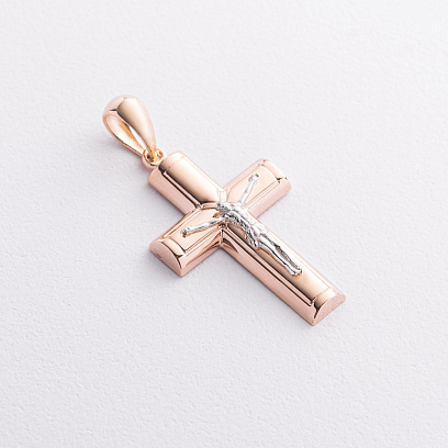 Золотой крестик "Распятие" п04084