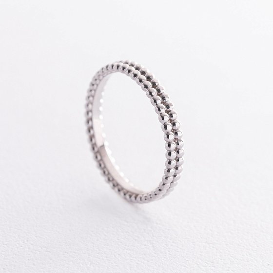 Кольцо "Шарики" в серебре 7059