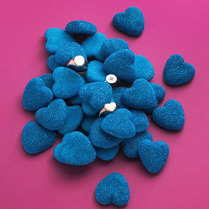 Каблучка "Сердечко" в червоному золоті (можливе гравіювання) к07144 №10