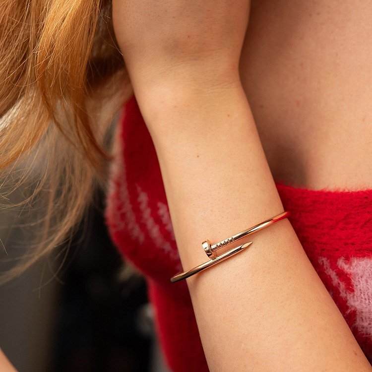 Золотой браслет "Гвоздь" б05467 от ювелирного магазина Оникс - 5