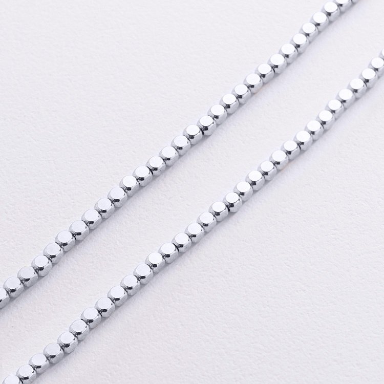 Колье "Кубики" (белое золото) кол01532 от ювелирного магазина Оникс - 2