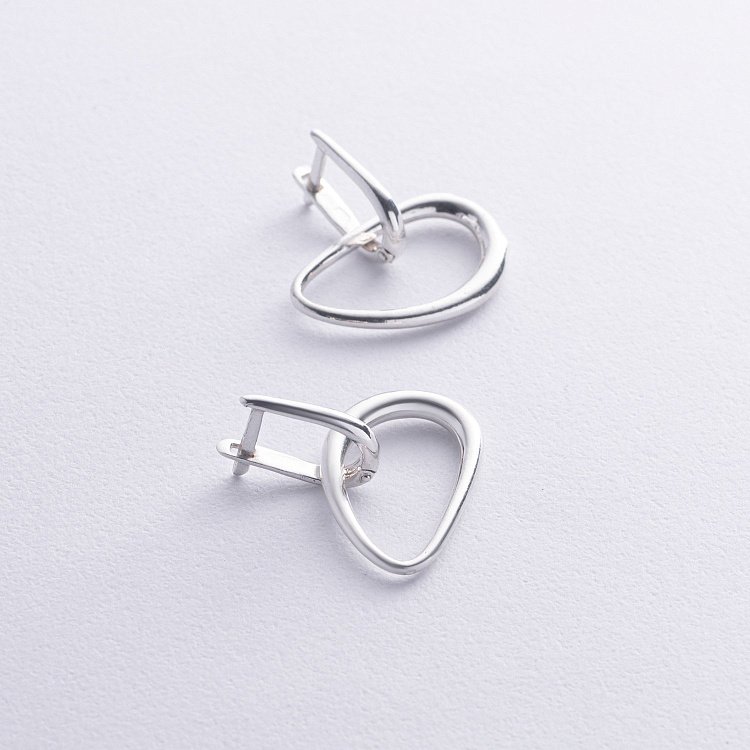 Срібні сережки "Симпатія" 122770 від ювелірного магазину Онікс - 4