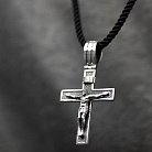 Срібний хрест "Розп'яття. Спаси і Збережи" 1174 от ювелирного магазина Оникс - 3