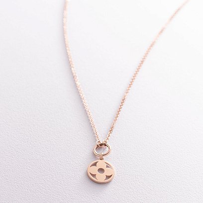 Кольє в червоному золоті "Конюшина" кол01795