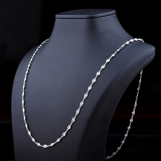 Серебряное колье с фианитами 18541 №2