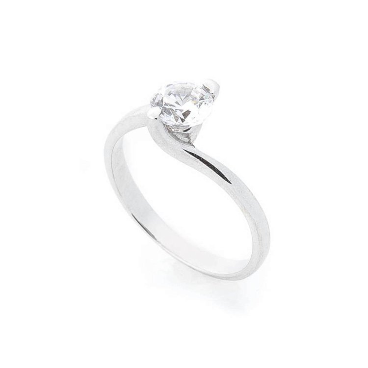 Золота заручальна каблучка (фіаніт) к02954 від ювелірного магазину Онікс